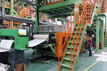 China Waterdichte Steendocument Deklaagproductielijn die tot Machine maken 500 t/min Hoge Torsie fabriek